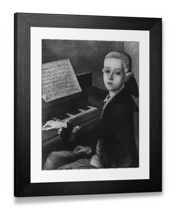 Framed Print : Mozart At Keyboard Framed Print : Mozart At Keyboard