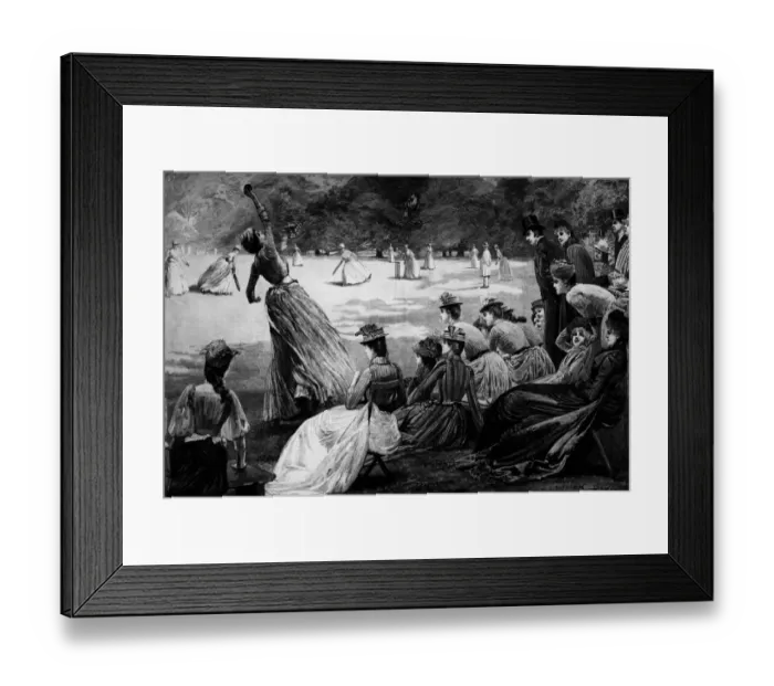 Framed Print : Ladies Cricket Framed Print : Ladies Cricket