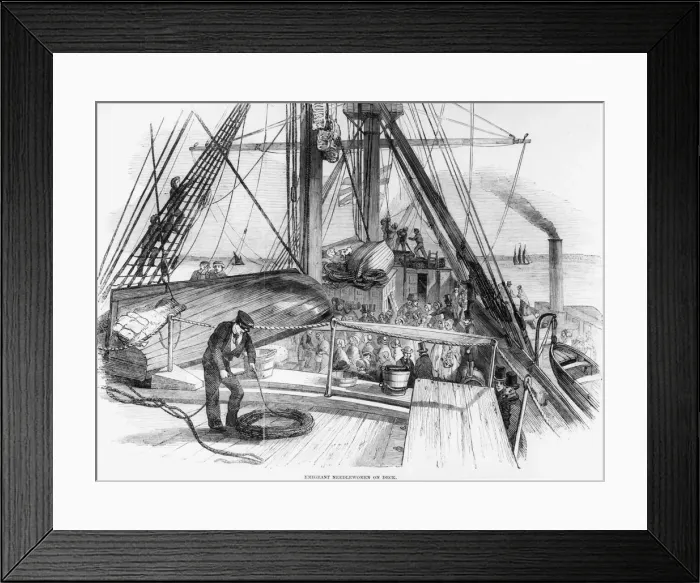 Framed Print : Emigrant Ship Framed Print : Emigrant Ship