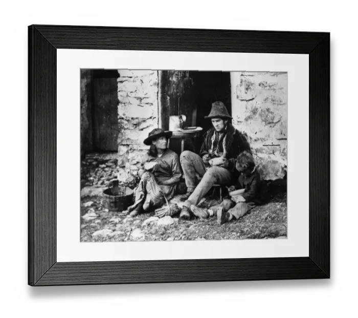 Framed Print : Farming Family Framed Print : Farming Family