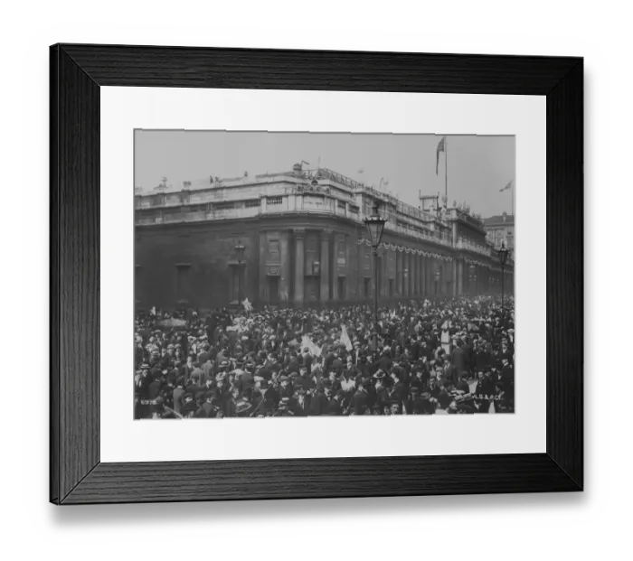 Framed Print : Boer War Crowds Framed Print : Boer War Crowds