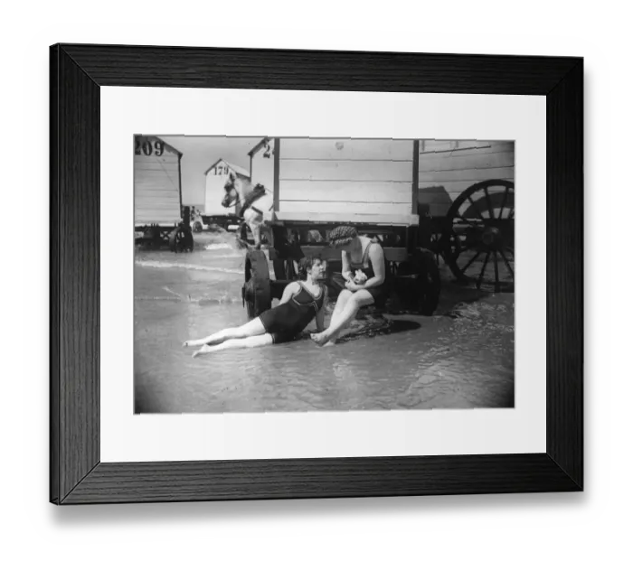 Framed Print : Bathing Scene