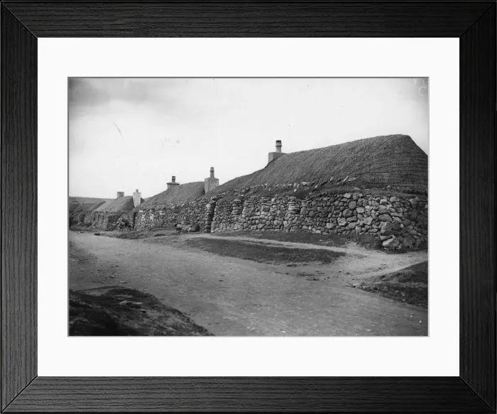 Framed Print : Crofters Cottages Framed Print : Crofters Cottages