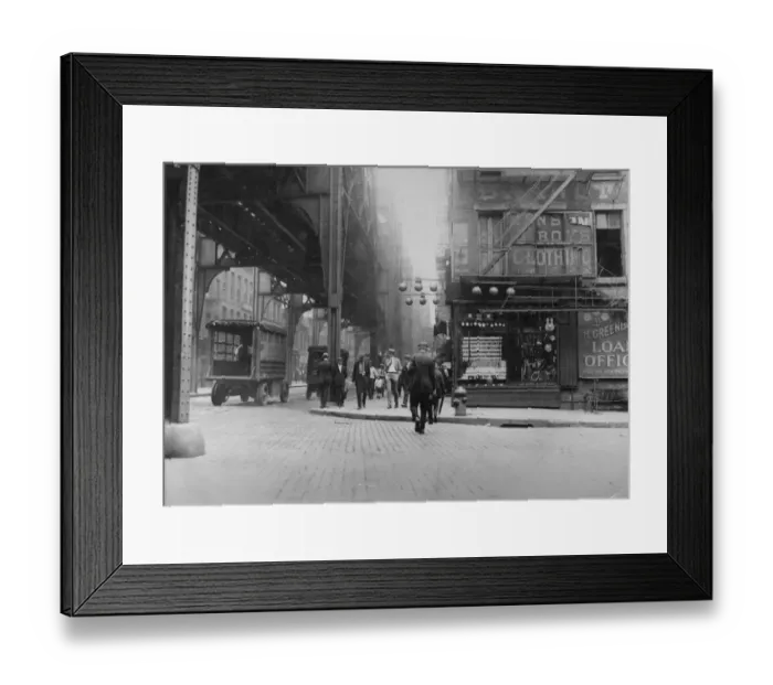 Framed Print : East Side. circa 1925: New York Citys East Side in the 1920s