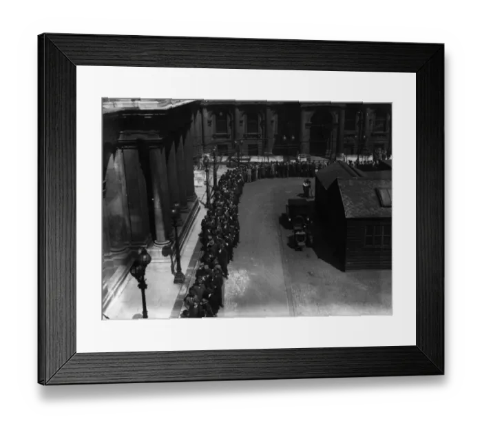 Framed Print : Volunteers Queue Framed Print : Volunteers Queue