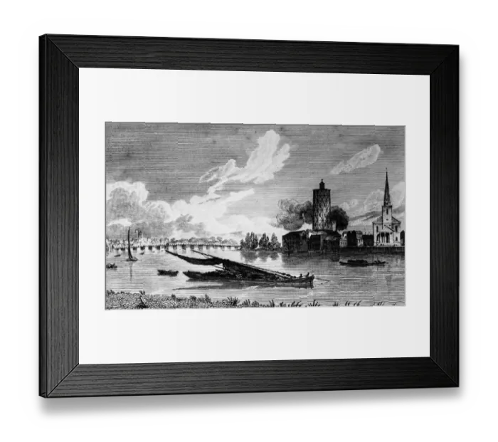 Framed Print : Battersea on the River Thames in southwest London Framed Print : Battersea on the River Thames in southwest London