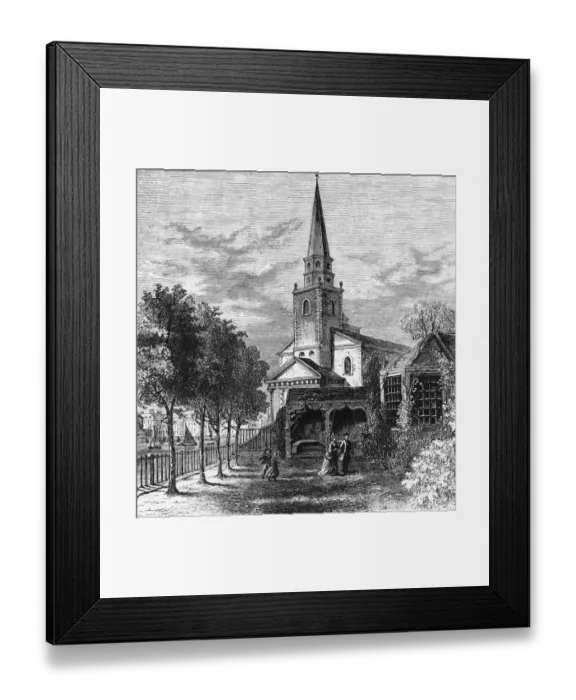 Framed Print : Old Battersea Church Framed Print : Old Battersea Church