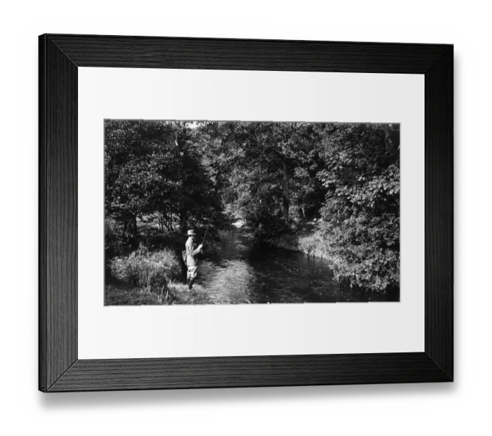 Framed Print : Fishing In River Framed Print : Fishing In River