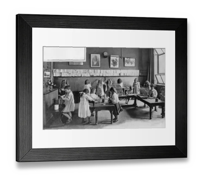 Framed Print : Kindergarten Class Framed Print : Kindergarten Class
