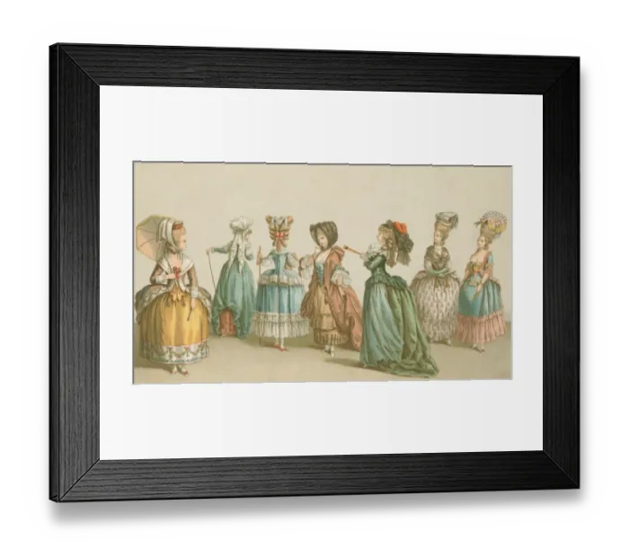 Framed Print : French Fashions Framed Print : French Fashions