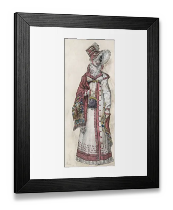 Framed Print : Going Out In 1818 Framed Print : Going Out In 1818