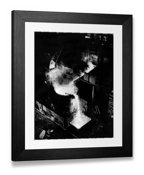 Framed Print : Tapping Hot Metal Framed Print : Tapping Hot Metal