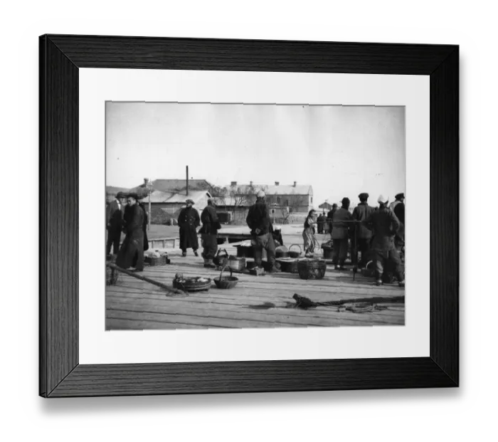 Framed Print : Fishing Town Framed Print : Fishing Town