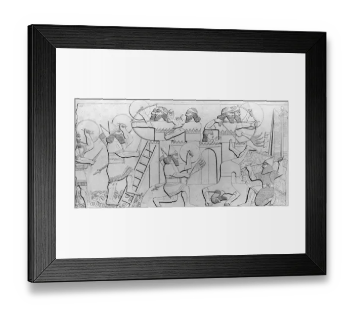 Framed Print : Assyrian Battle Framed Print : Assyrian Battle