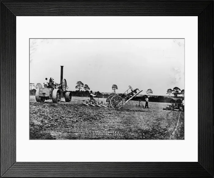 Framed Print : Traction Plough Framed Print : Traction Plough