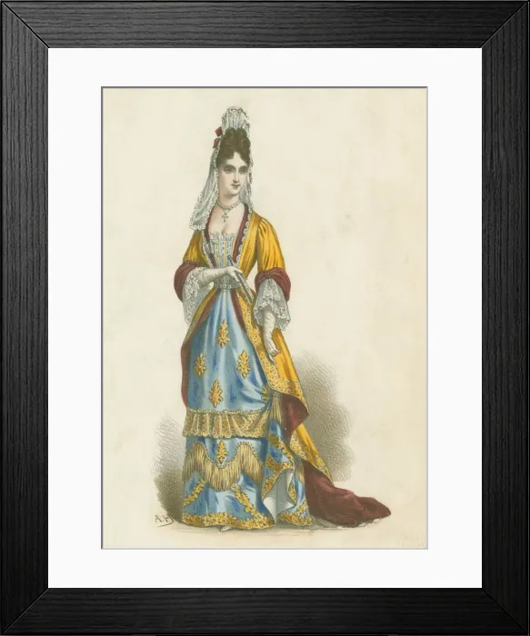 Framed Print : Costume Historique Framed Print : Costume Historique