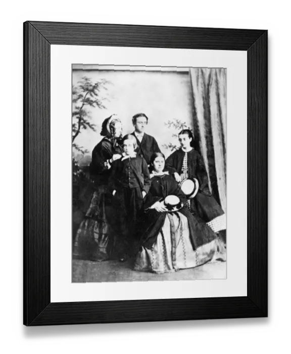 Framed Print : Victorian Family Group Framed Print : Victorian Family Group