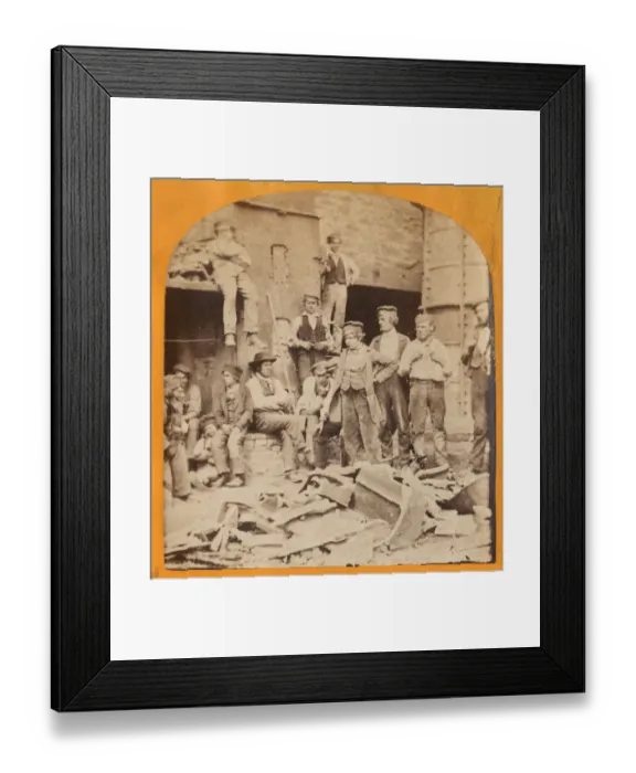 Framed Print : Crumlin Viaduct Workers Framed Print : Crumlin Viaduct Workers