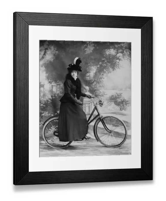 Framed Print : Lady Cyclist Framed Print : Lady Cyclist