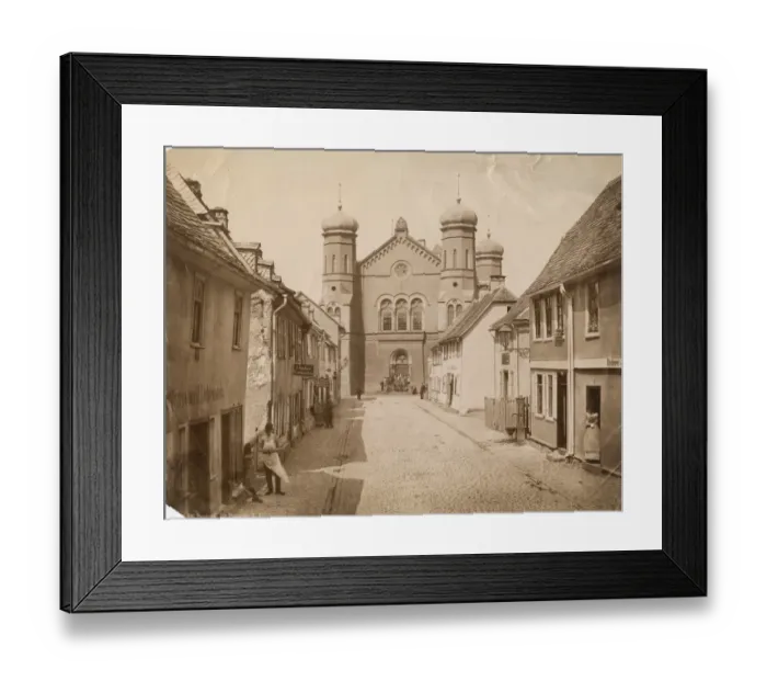 Framed Print : Homburg. A synagogue in Homburg, Germany, circa 1870 Framed Print : Homburg. A synagogue in Homburg, Germany, circa 1870