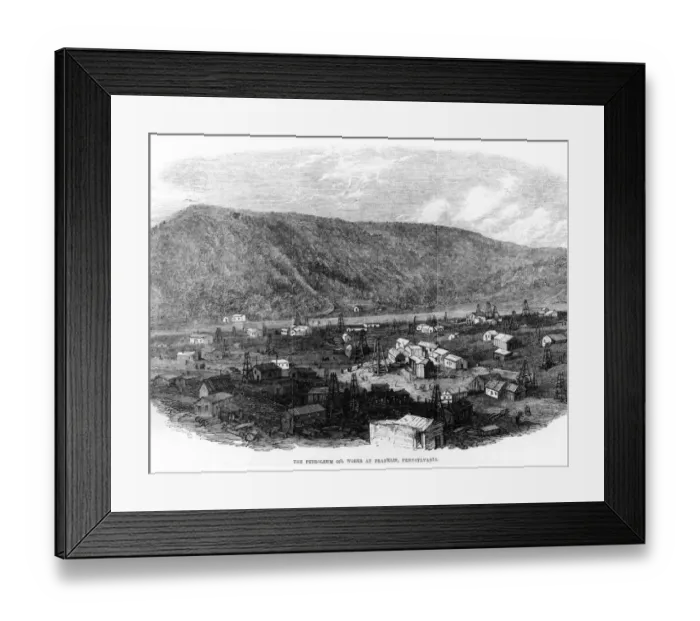 Framed Print : Franklin Oilfields Framed Print : Franklin Oilfields