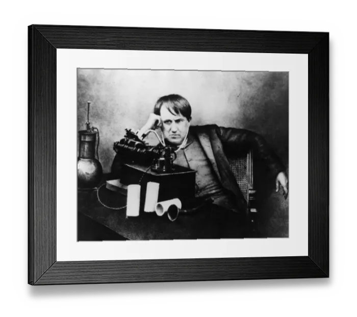 Framed Print : T A Edison Framed Print : T A Edison