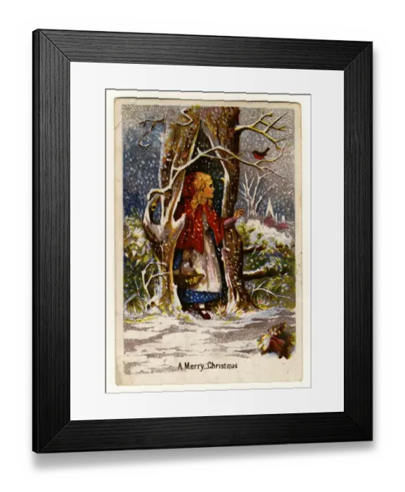 Framed Print : Red Riding Hood Framed Print : Red Riding Hood