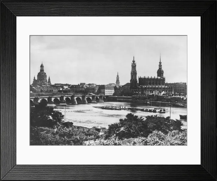 Framed Print : Dresden On The Elbe Framed Print : Dresden On The Elbe