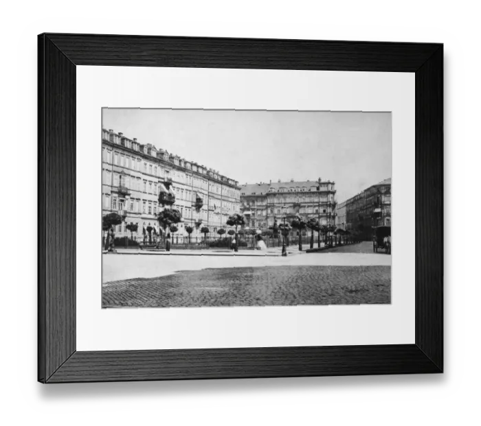 Framed Print : Dresden Racknitzplatz Framed Print : Dresden Racknitzplatz
