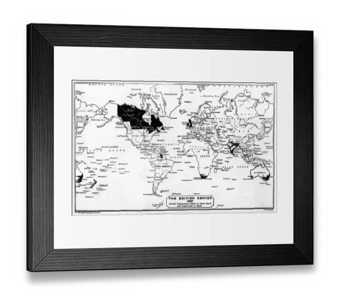 Framed Print : The British Empire Framed Print : The British Empire