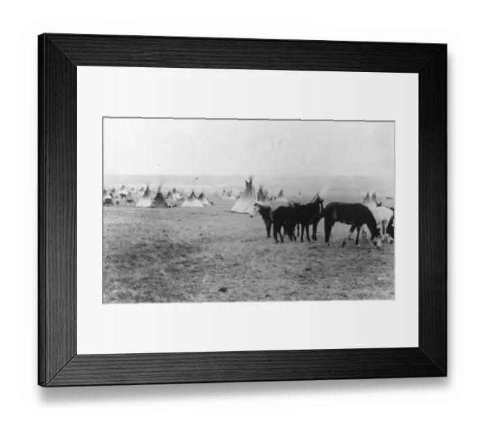 Framed Print : Blackfoot Camp Framed Print : Blackfoot Camp