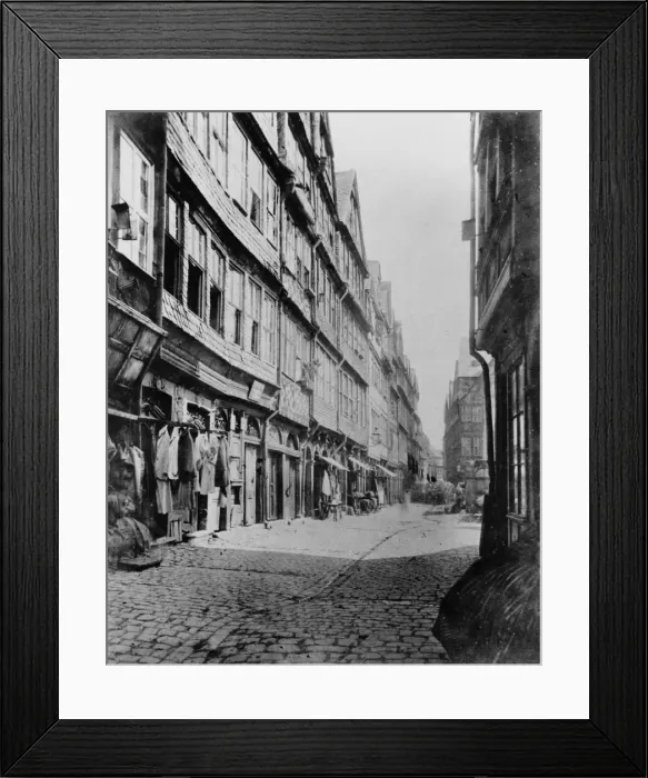 Framed Print : Street In Frankfurt Framed Print : Street In Frankfurt