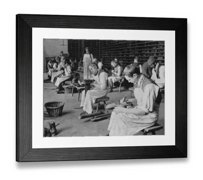Framed Print : Cobbling Workshop Framed Print : Cobbling Workshop