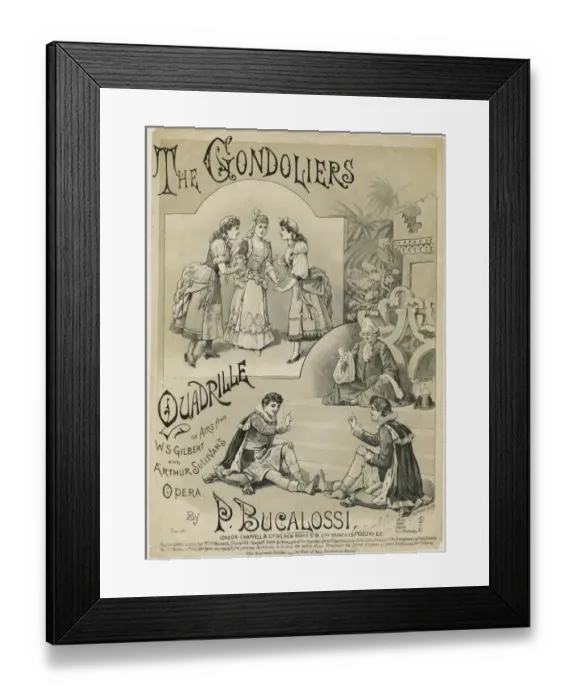 Framed Print : Gondoliers Arrangement Framed Print : Gondoliers Arrangement