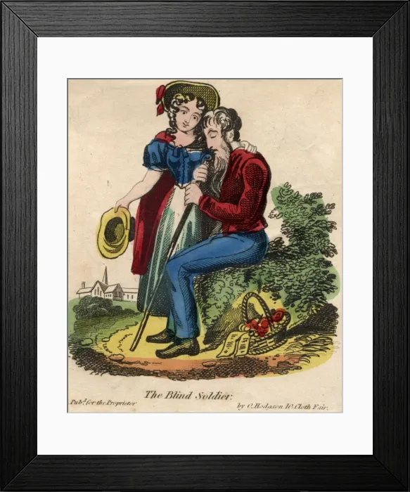 Framed Print : The Blind Soldier Framed Print : The Blind Soldier