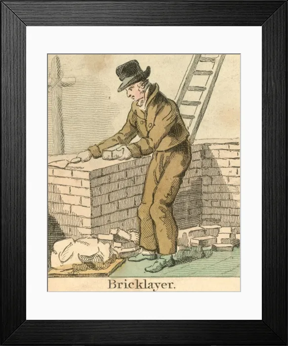 Framed Print : Bricklayer Framed Print : Bricklayer