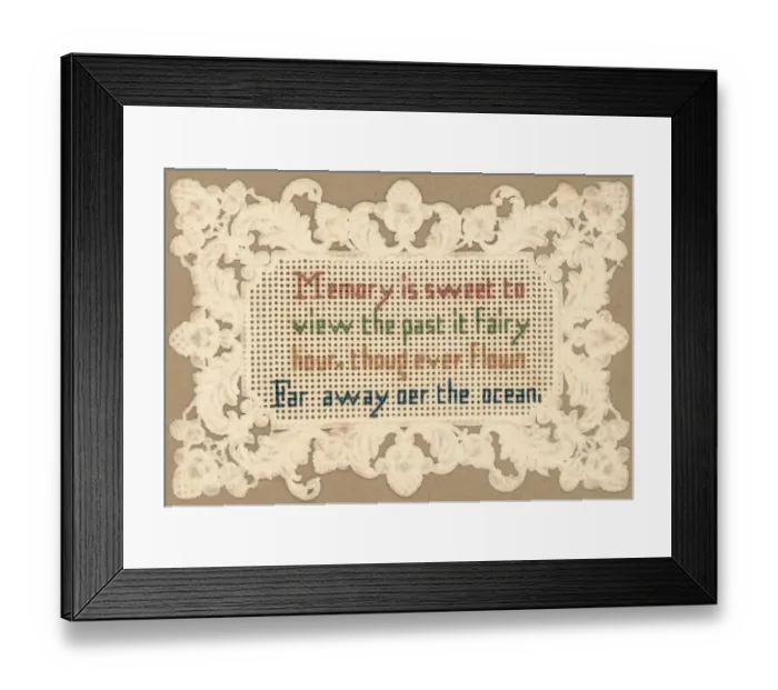 Framed Print : Card Sampler Framed Print : Card Sampler