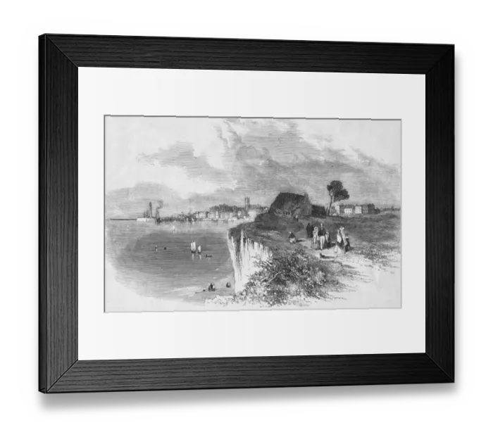 Framed Print : Margate. The cliffs at Margate in East Kent, circa 1840 Framed Print : Margate. The cliffs at Margate in East Kent, circa 1840
