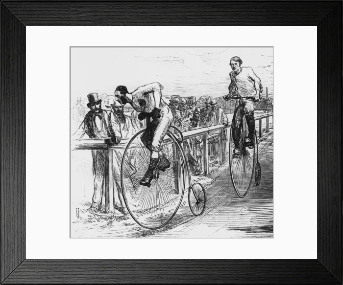 Framed Print : Lillie Bridge Cycling Framed Print : Lillie Bridge Cycling