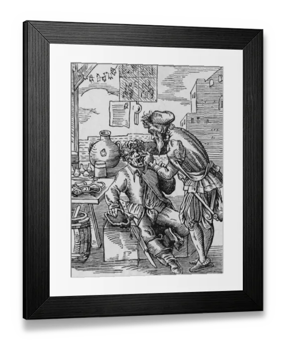 Framed Print : Medieval Dentist Framed Print : Medieval Dentist
