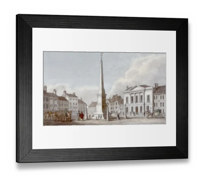 Framed Print : Ripon Market Place