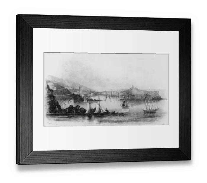 Framed Print : St. Ives, Cornwall, circa 1800. (Photo by Hulton Archive / Getty Images)