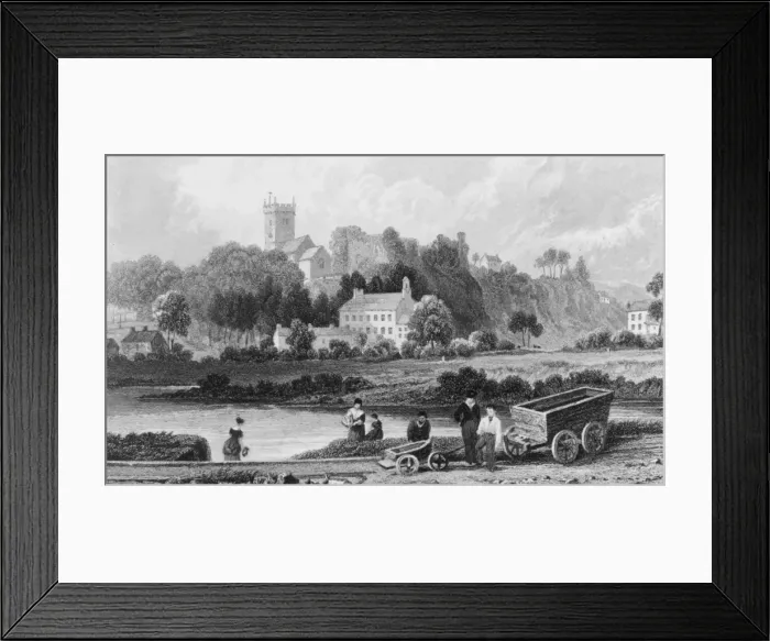 Framed Print : Bridgend, Glamorgan, Wales, circa 1800. (Photo by Hulton Archive / Getty Images)