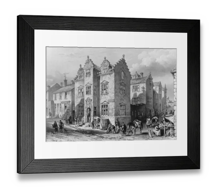 Framed Print : Conway. Plas Mawr or the Great Mansion situated in the High Street