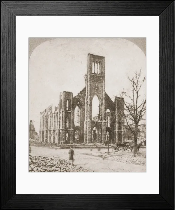 Framed Print : Great Chicago Fire Framed Print : Great Chicago Fire