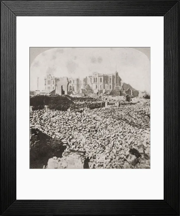 Framed Print : Great Chicago Fire Framed Print : Great Chicago Fire