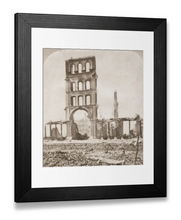 Framed Print : Great Chicago Fire Framed Print : Great Chicago Fire