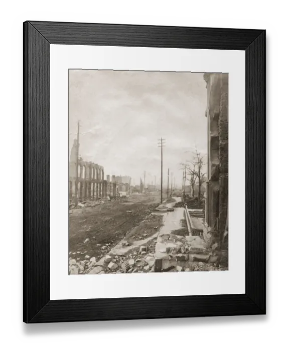Framed Print : Great Chicago Fire Framed Print : Great Chicago Fire