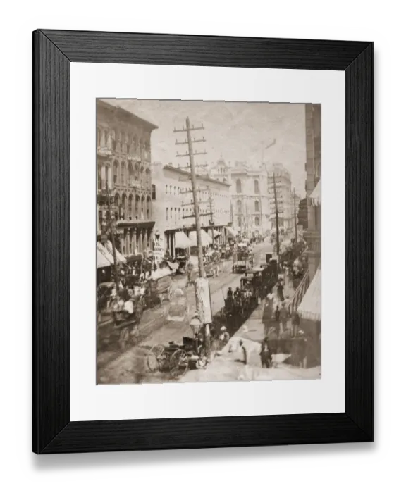 Framed Print : Chicago State Street Framed Print : Chicago State Street