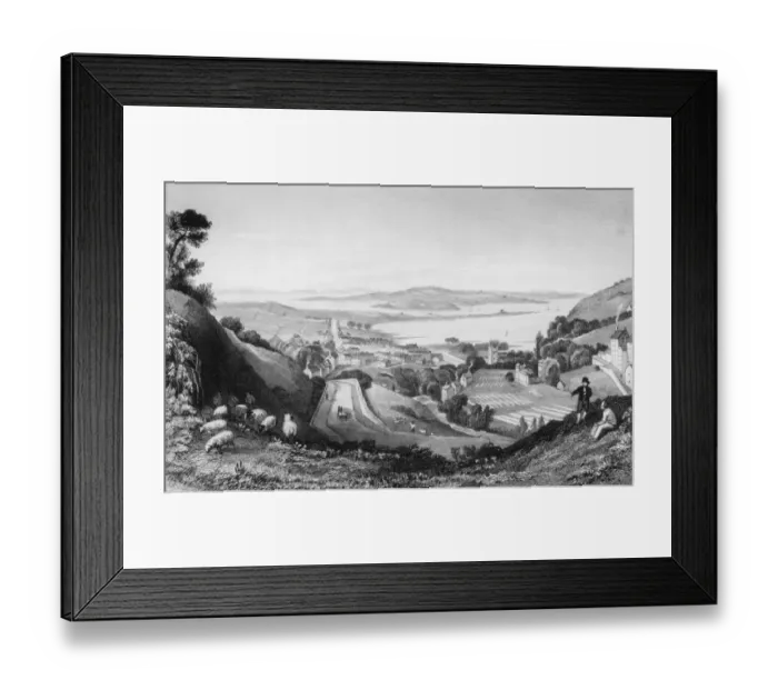 Framed Print : Larne, County Antrim, Northern Ireland, circa 1700 Framed Print : Larne, County Antrim, Northern Ireland, circa 1700